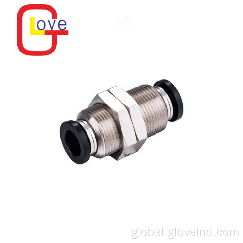 Pneumatic Connector PM bulkhead Pneumatic Straight Fitting Connector Manufactory